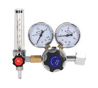 HaloVerde Medidor regulador de gas para nitrógeno, reducción de presión de 15 MPA a 0,3 MPA, caudal de 25 l/min, entrada G5/8 pulgadas, válvula de latón forjado para uso industrial