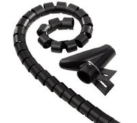 Hama 00020643 | Protector de Cable | Protectores de Cable (Negro, 25 x 2000 mm)