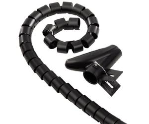 Hama 00020643 | Protector de Cable | Protectores de Cable (Negro, 25 x 2000 mm)