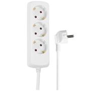 Hama 00030569 limitador de tensión 3 salidas AC 230 V 3 m Blanco - Regleta (3 salidas AC, 230 V, 3500 W, 3 m, Blanco, De plástico)