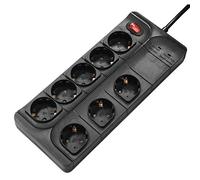 Hama 00137263 Interior 8salidas AC 1.5m Negro base múltiple - Bases múltiples (Negro, 3500 W, De plástico, 1,5 m)