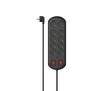 Hama 00223164 base múltiple 2 m 10 salidas AC Interior Negro
