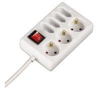 Hama Power Strip 7 Fold w/ Switch 1.4m White