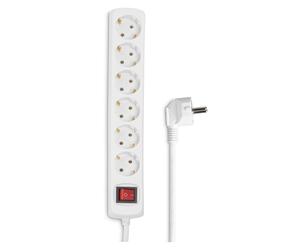 hama 6-fach Steckdosenleiste mit Schalter 1,4 m we NUEVO