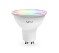 Hama Bombilla LED inteligente GU10 Matter 4,9W RGBW regulable 16M colores WiFi Alexa Google Home