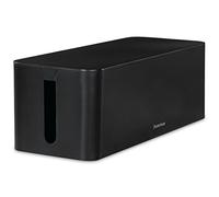 Hama Caja organizadora de cables para regleta, gestión fácil, almacenamiento de cargadores, negro