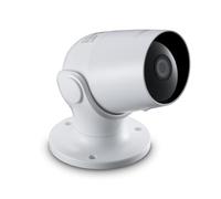 Hama Cámara de vigilancia WiFi exterior 1080p visión nocturna detección de movimiento control por voz blanco