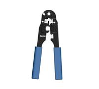 Hama | Crimpadora cables de red (8P8C-RJ45, conectores apantallados y sin apantallas, resistente) Color azul