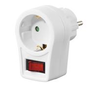 Hama Enchufe 00223212 con interruptor – Protección y ahorro de energía – Blanco