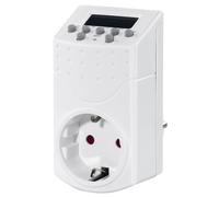 Hama - Enchufe inteligente Smart Home 00223306 para control eléctrico sencillo y seguro, 3680 W, diseño blanco discreto ideal para cocina u oficina minimalista White Medium