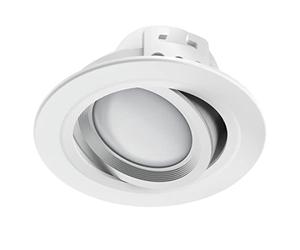 Hama Foco LED empotrable WiFi de 5 W, (LED empotrable funciona sin hub/gateway, foco empotrable redondo LED, orientable, control de voz/aplicación, lámpara WiFi para diferentes atmósferas) color