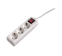Hama home regleta 3 tomas interruptor 1-4m blanca