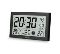 Hama Reloj de pared digital DCF con radio y termómetro