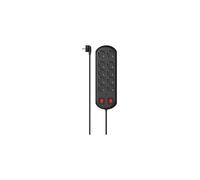 Hama Regleta 00223164 Base múltiple 10 tomas Protección sobretensiones 2 interruptores 2 m Negra