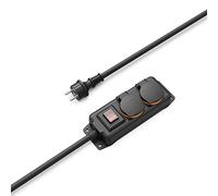 Hama Power Strip 2-FOLD For Outside IP44 Switch Wall Mounting 2 M ZW.