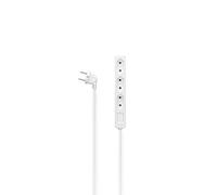 Hama Regleta 3-FOLD con cable 2,5 m Blanco