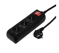 Hama Regleta Enchufes 3 Tomas con Interruptor Technics 00030392 Negro