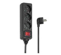Hama Power Strip 3 Fold w/ Switch 5 Meter Black
