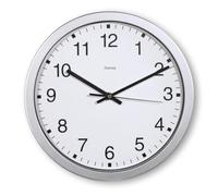 Hama Reloj de Pared Mallorca (Reloj de Cuarzo de Pared Ø 30 cm, Reloj Grande XXL, Pantalla de Hora Extragrande, Reloj analógico con manecillas de Horas, Minutos y Segundos, números arábigos, Cubierta