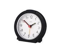 Hama Reloj despertador analógico Classic de mesa, silencioso, agujas fluorescentes, negro