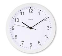 Hama Reloj de pared Elba - Diámetro 25 cm, decoración de pared - Blanco