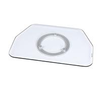 HAMA | Soporte Giratorio para TV (Soporte Universal, rotación de 360º, Antideslizantes, Pantallas de hasta 42", Cristal de Seguridad, Medidas 80 x 40 x 3 cm, Carga máxima hasta 60 kg) Blanco