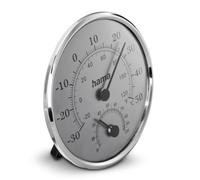 Hama Termómetro y higrómetro analógico Saipan colgante Gris/Plata
