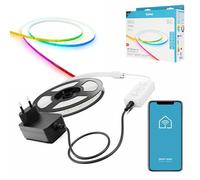 Hama, Tiras led RGB, Luces led habitación 5m, hasta 16 millones de colores y temperatura cromática, control por voz y app, adhesivas