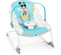 Hamaca Bright Starts mecedora Minnie Mouse Forever Besties, Silla con vibracion Minnie Rosa,Columpio bebés 0 a 30 meses, hasta 18 kg Blue