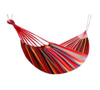 Hamaca colgante de algodón para camping y jardín, Hamaca jardín exterior, Medidas 200x100 cm, Hasta 200 kg de capacidad de carga, Con bolsa de Organizador