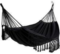 Hamaca de playa brasileña para aventuras al aire libre, viajes, senderismo, escalada y picnics. Diseño elegante, funda de algodón (capacidad máxima de carga: 400 kg). Ideal para 2 personas.