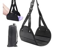 "Hamaca del pie de avión | Hamma de pie colgante de plegado ajustable | Sling portátil de pie | Descanso de pie de avión ajustable para viajes cómodos, viajes en avión, vuelos largos perfectos, relaja