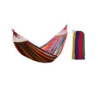 Hamaca para Exteriores Hamaca de Lona for jardín al Aire Libre for Ocio, portátil, antivuelco, Colgante, for Adultos, 2 Personas, Soporte Fuerte for Hamaca for Acampar(260X100cm)