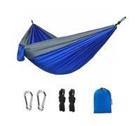 Hamaca portátil for Acampar al Aire Libre for una Sola Persona, Hamaca a Juego de Nailon de Color, Cama Colgante de Tela de paracaídas de Alta Resistencia(Color 3)