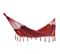 Hamaca Roja 320x150cm con Flecos