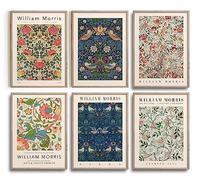 Hambient Laminas Decorativas Pared para Cuadros Decoracion Salon Modernos, Dormitorios, Habitacion, Baño, Hogar (30 x 40 cm - Sin Marcos, Hojas Morris Matisse)