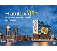 GP-Fever Calendario de pared Hamburgo – Entre Speicherstadt y Alster 2027 – DIN A3 (42 × 30 cm)