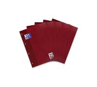 Hamelin Paperbrands 384405022 - Lote de 5 blocs de hojas de cuadros (DIN A4, 50 hojas, 90 g/m², cuadros de 5 mm)