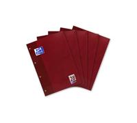 Hamelin Paperbrands 384405028 - Lote de 5 blocs de hojas de cuadros (DIN A4, 50 hojas, 90 g/m², cuadros de 5 mm)