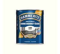 Hammerite Esmalte Antioxidante Liso Brillante Directo Al Hierro, Blanco, 5 l (Paquete de 1)