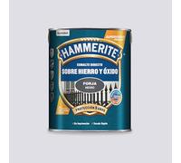 Hammerite Esmalte directo sobre hierro y óxido, Forja, Color Negro, 5 L (Paquete de 1)