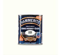 Hammerite Esmalte directo sobre hierro y óxido, Liso Brillante, Color Blanco, 250 ml (Paquete de 1)