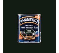 Hammerite Esmalte directo sobre hierro y óxido, Liso Brillante, Color Verde Oscuro, 750 ml (Paquete de 1)