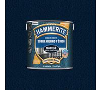 Hammerite Esmalte directo sobre hierro y óxido, Martelé, Color Azul Oscuro, 5 L (Paquete de 1)