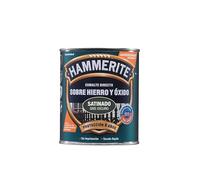 Hammerite Esmalte directo sobre hierro y óxido, Satinado, Color Gris Oscuro, 5 L (Paquete de 1)