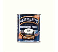 hammerite esmalte metalico liso brillante blanco 0.750l 5094130