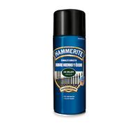 HAMMERITE-Spray Esmalte Antioxidante Liso Brillante Verde Oscuro 400 ml Protección Antióxido hasta 8 años