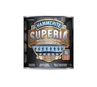 HAMMERITE SUPERIA-Esmalte Antioxidante al Agua Liso Efecto Forja Gris 2,5 L Protección Antióxido hasta 12 años
