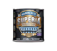 HAMMERITE SUPERIA-Esmalte Antioxidante al Agua Satinado Gris Oscuro 750 ml Protección Antióxido hasta 12 años