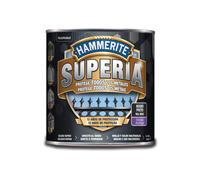 HAMMERITE SUPERIA-Esmalte Antioxidante al Agua Satinado Negro 750 ml Protección Antióxido hasta 12 años